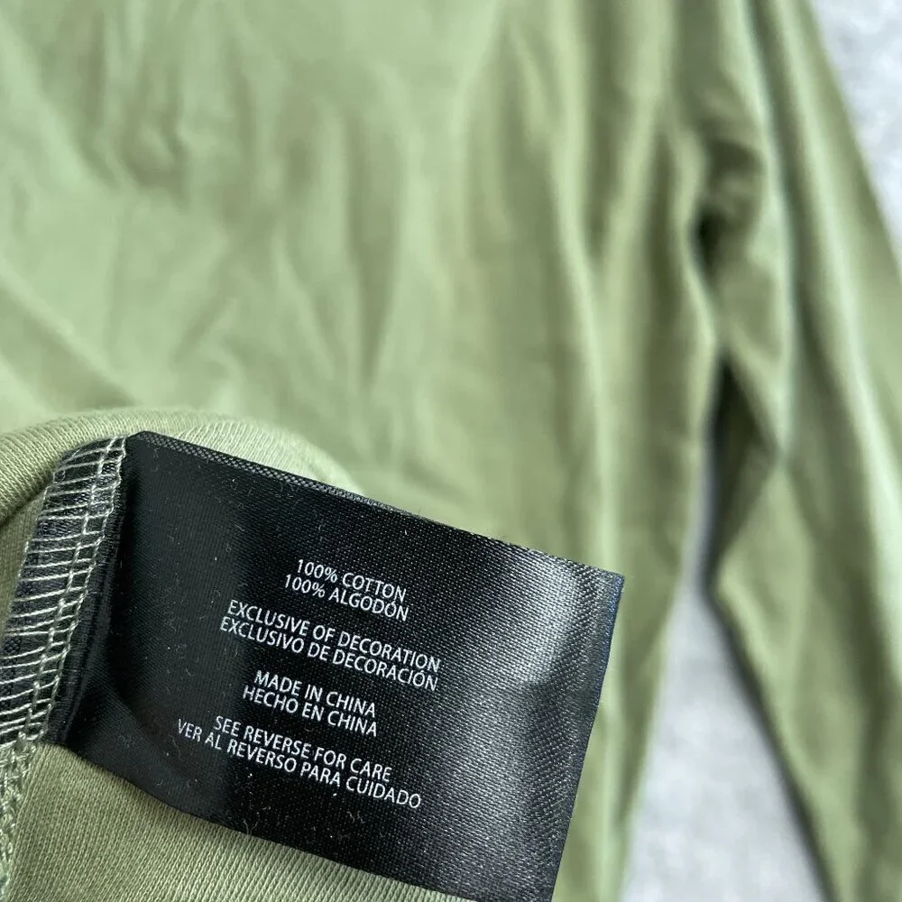 NEW Banana Republic Men's S Long Sleeve Luxe Touch Polo Shirt Green Cotton